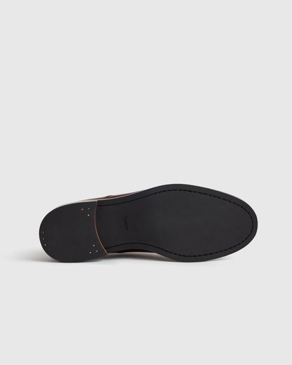 Calfskin Leather Derby - 7 / Brandy
