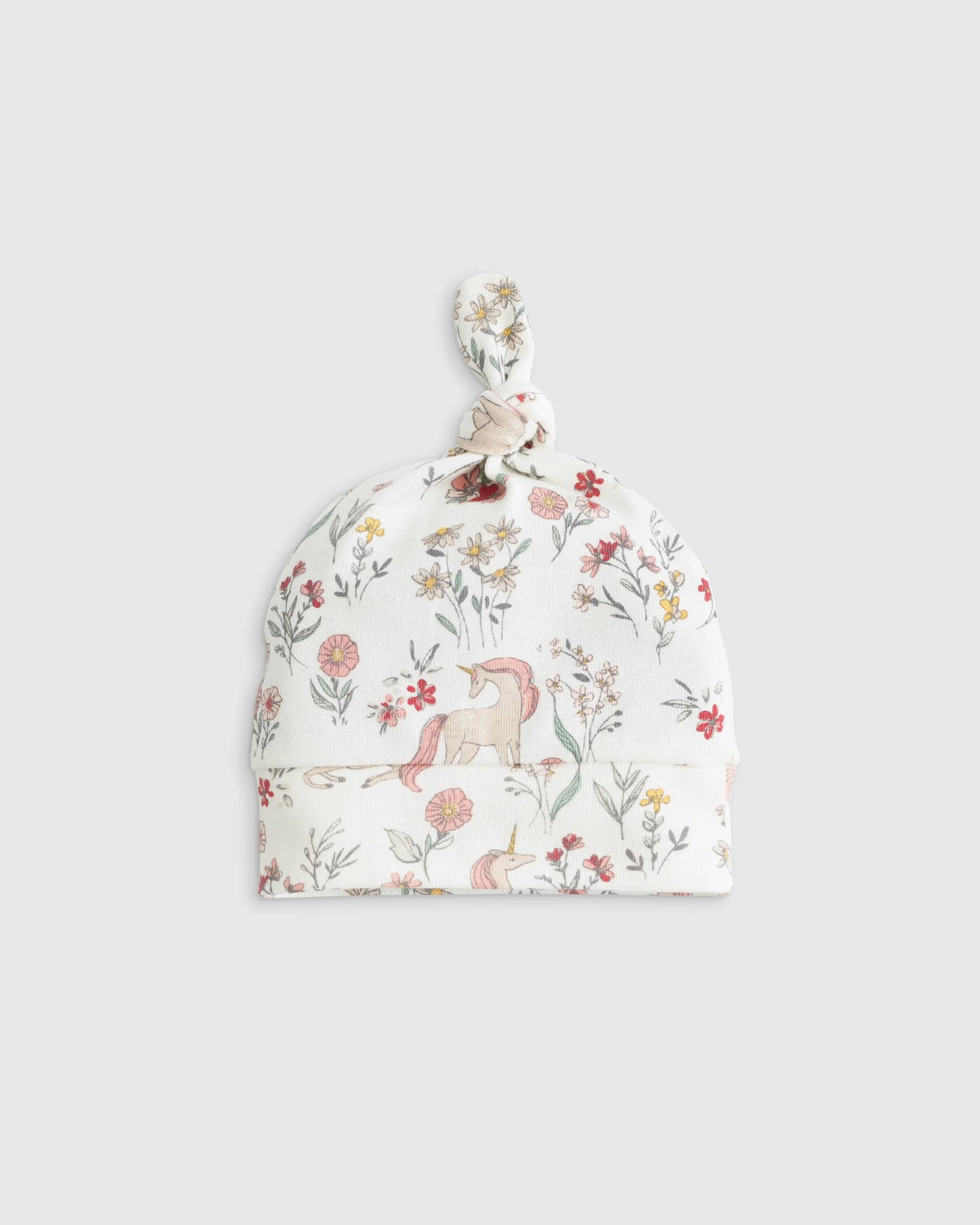 100% Organic Cotton Hat 4-Pack - One Size / Unicorn Floral