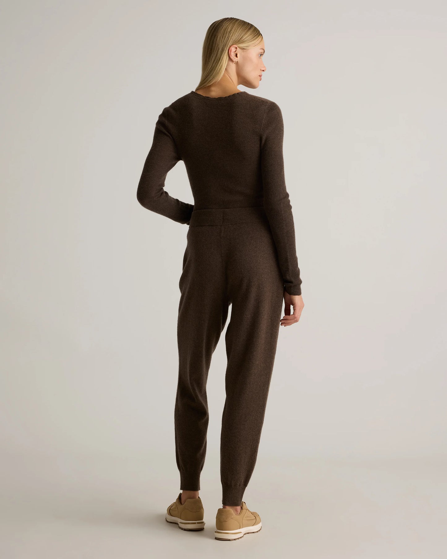 Mongolian Cashmere Sweatpants - XS / Brown