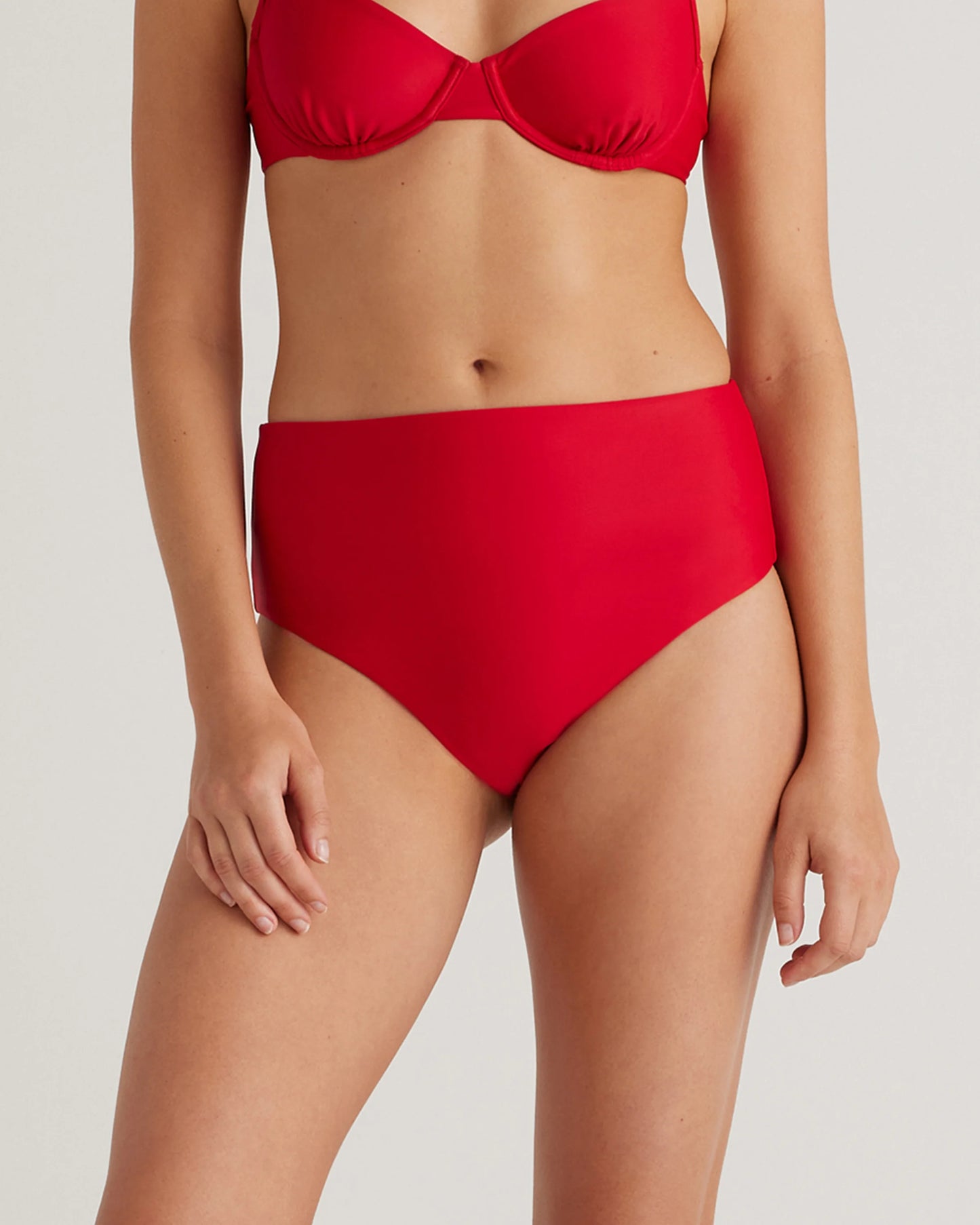 Italian High-Rise Bikini Bottom - XS / Black