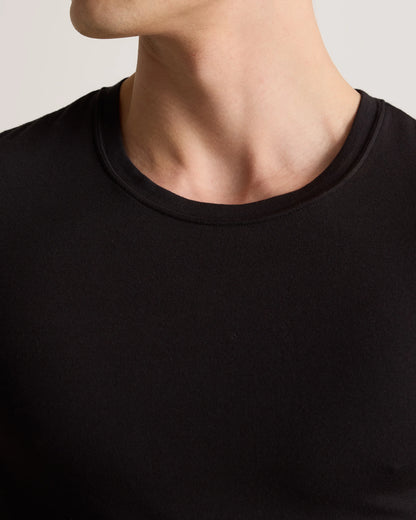 Soft Stretch Crewneck Undershirt (3-Pack) - S / Bold Black