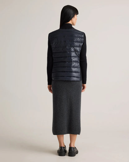 Mixed Media Down and Cashmere Jacket - XS / Oatmilk