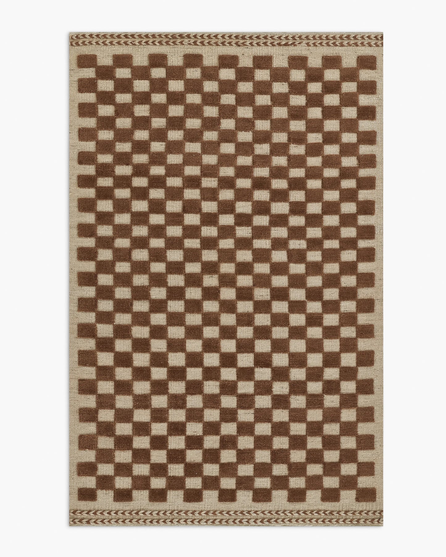 Romy Handwoven Wool Rug - 5' x 8' / Beige