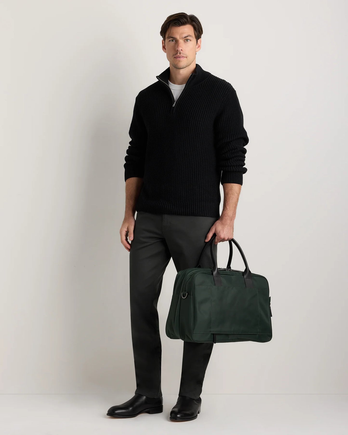 Voyage Nylon Split Travel Bag - One Size / Dark Green