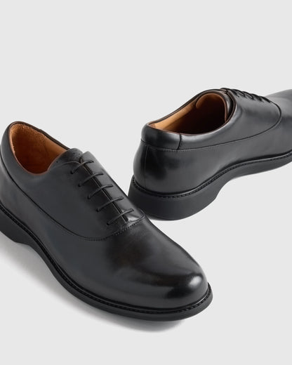 Hybrid Crafted Leather Oxford - 7 / Brandy