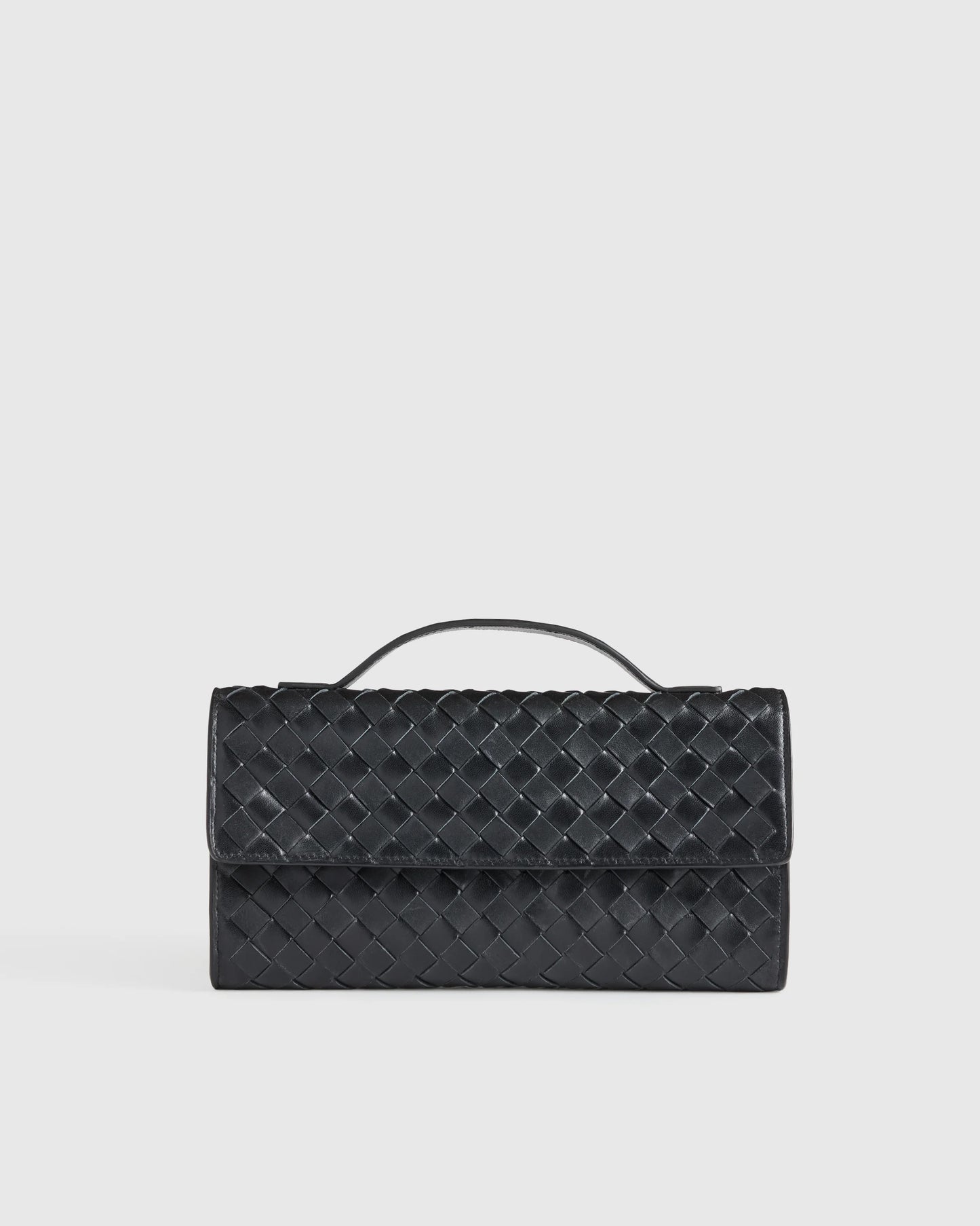 Eloise Handwoven Clutch - One Size / Black