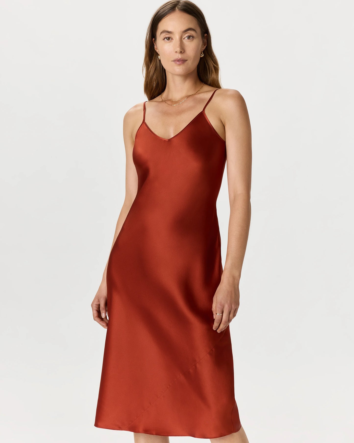 100% Washable Silk Slip Dress - XS / Black