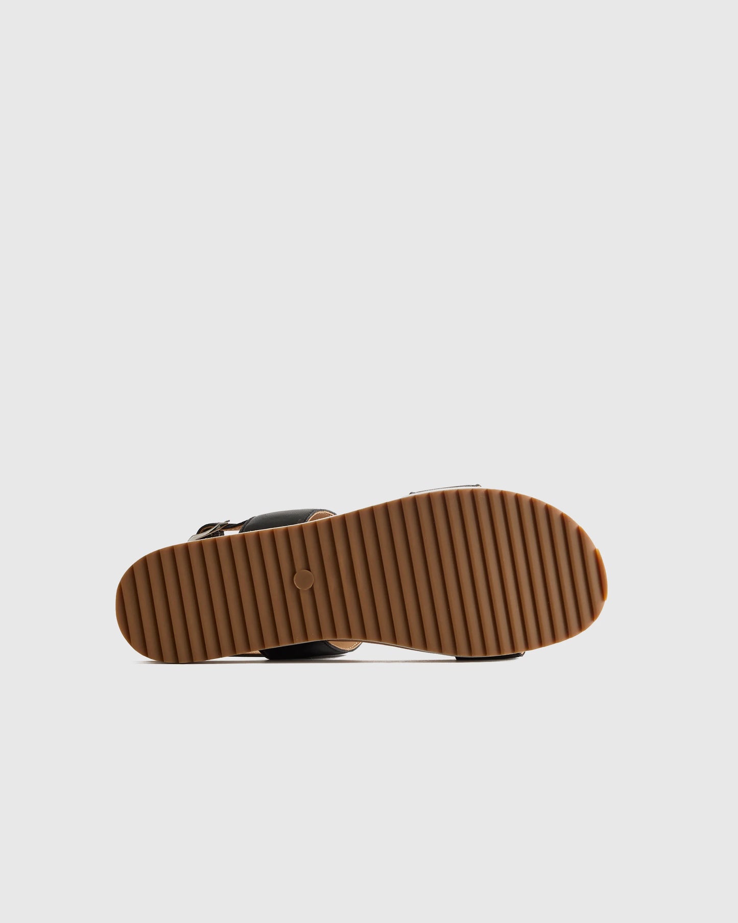Italian Leather Platform Sandal - 5 / Bone