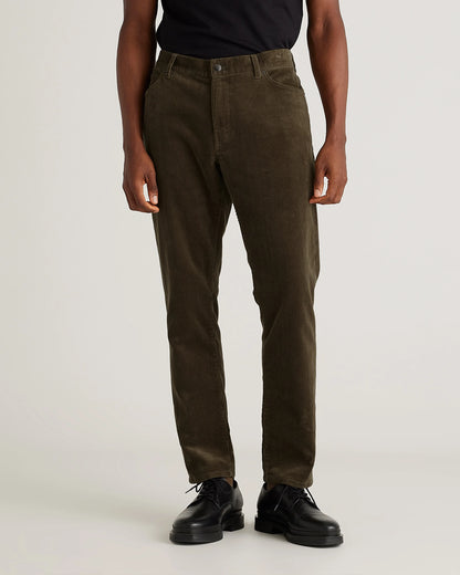 Organic Stretch Corduroy 5-Pocket Pants - 30X30 / Espresso