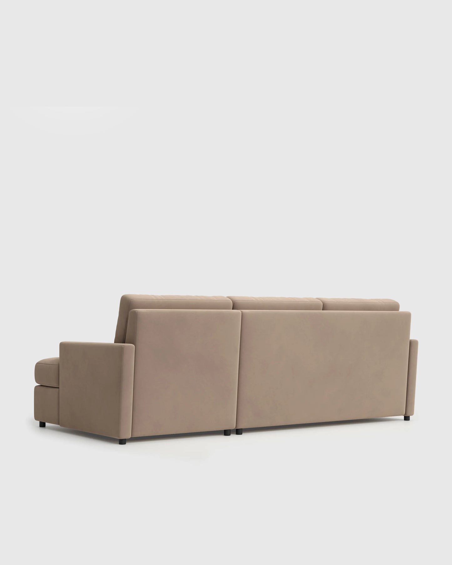 Brennan Chaise Sectional in Performance Velvet - Right Arm / Pine