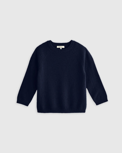 Washable Cashmere Crewneck Sweater - 2T / Forest Floor Green