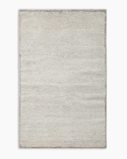 Wynona Hand-Knotted Wool Rug - 5' x 7'6" / Beige