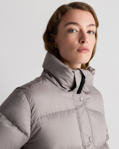 Responsible Down Cropped Puffer Jacket - XS / Shiny Black