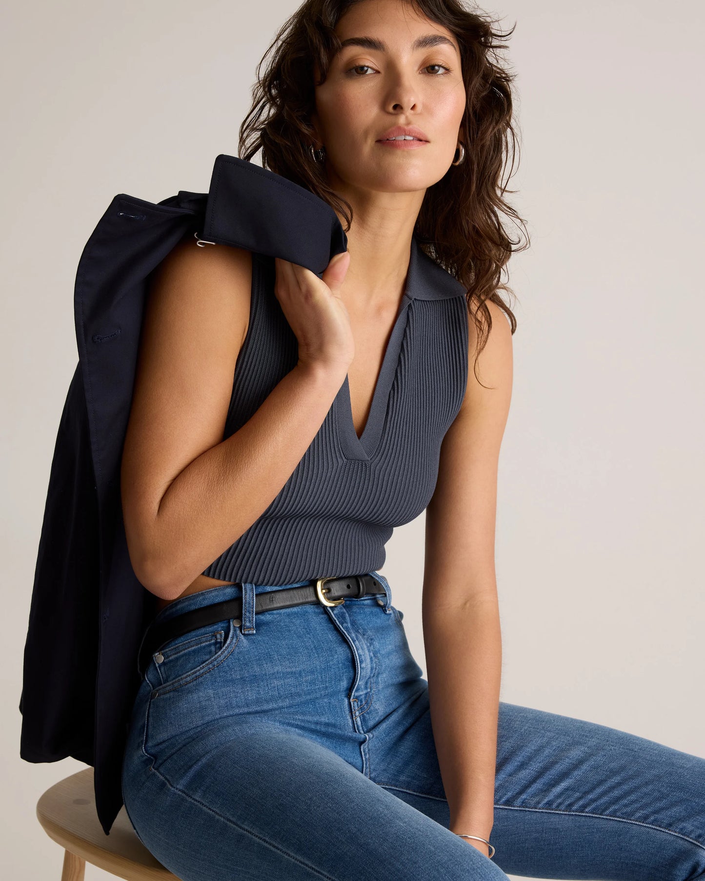 Bella Stretch Kick Flare Jeans - 24 / Deep Rinse
