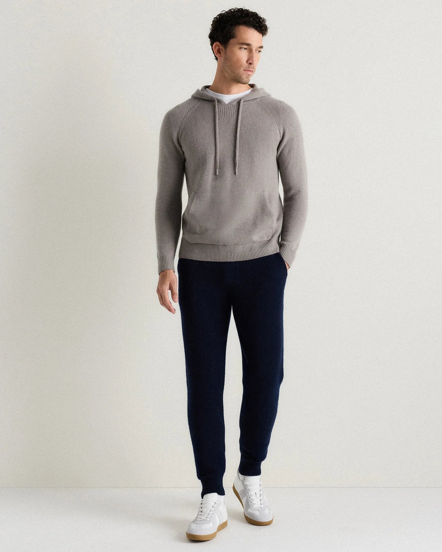 Mongolian Cashmere Pullover Hoodie - XS / Sea Spray Green