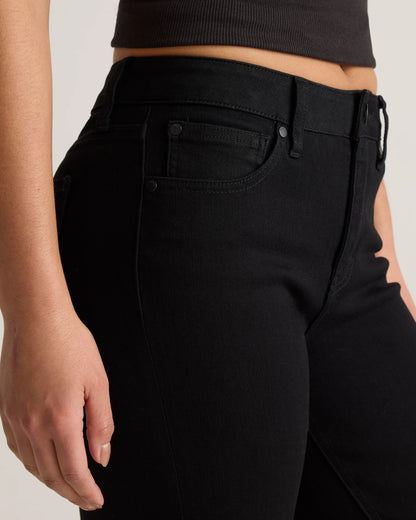 Luna Stretch Slim Straight Jeans - 24 / Black