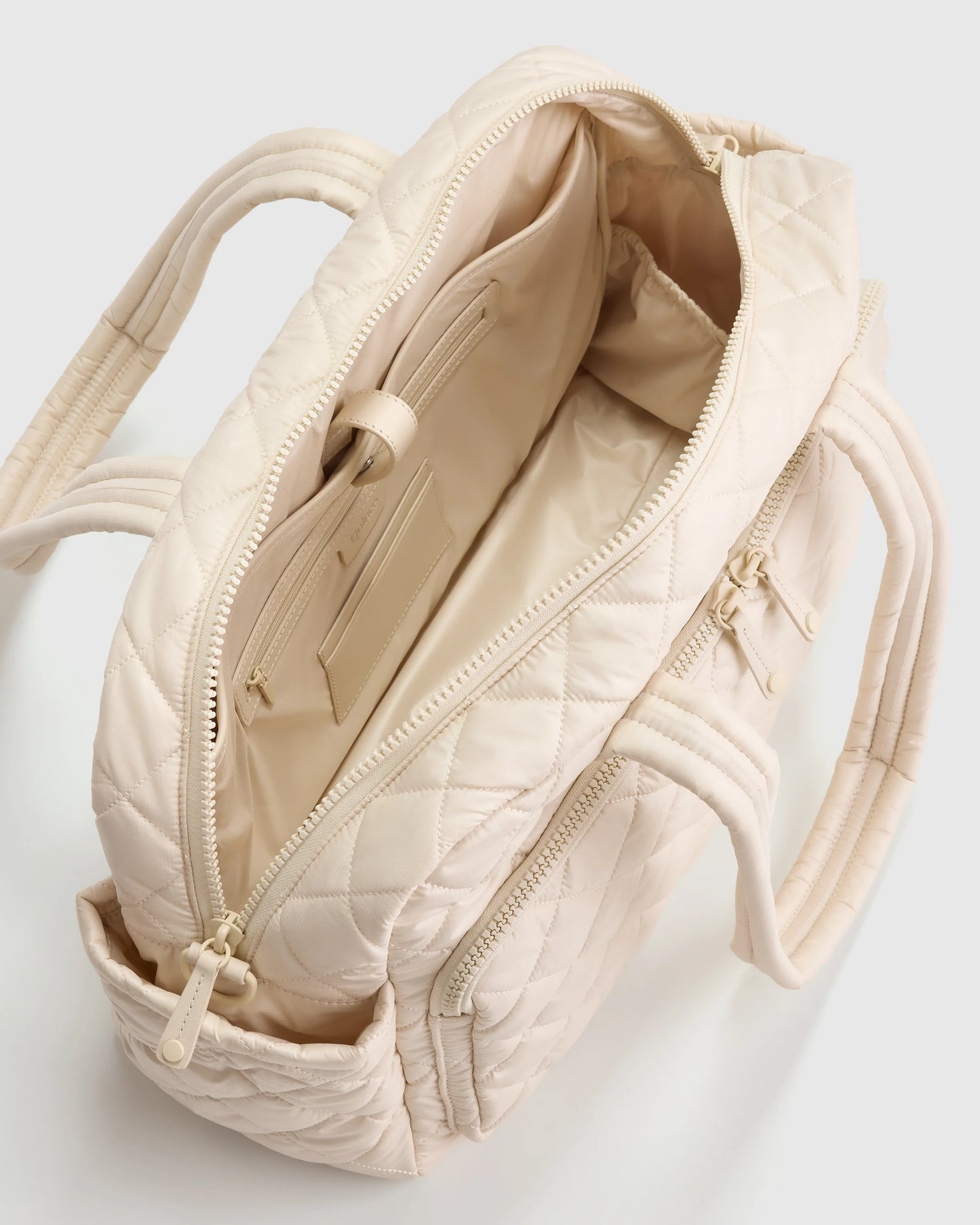 Transit Quilted Duffle Bag - One Size / Taupe Brown