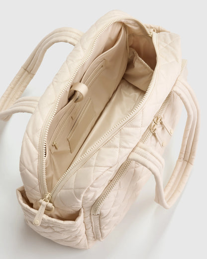 Transit Quilted Duffle Bag - One Size / Taupe Brown