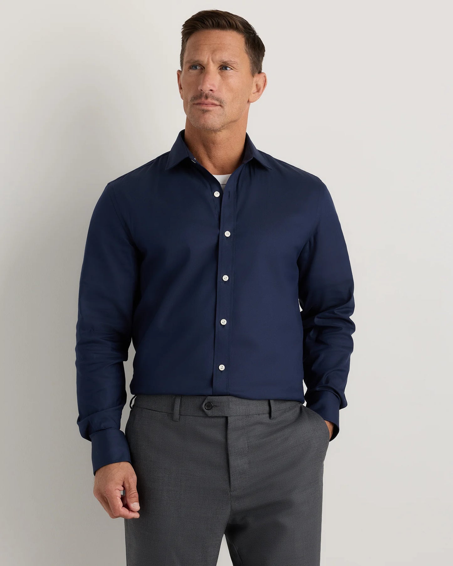 Comfortflex Performance Dress Shirt - S / Blue Stripe