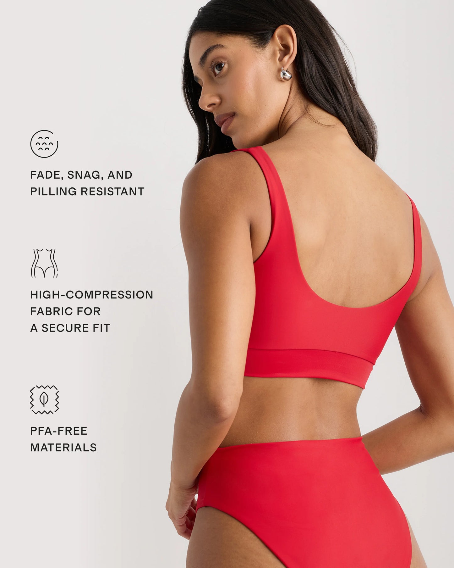 Italian Tank Bikini Top - XS / Cherry