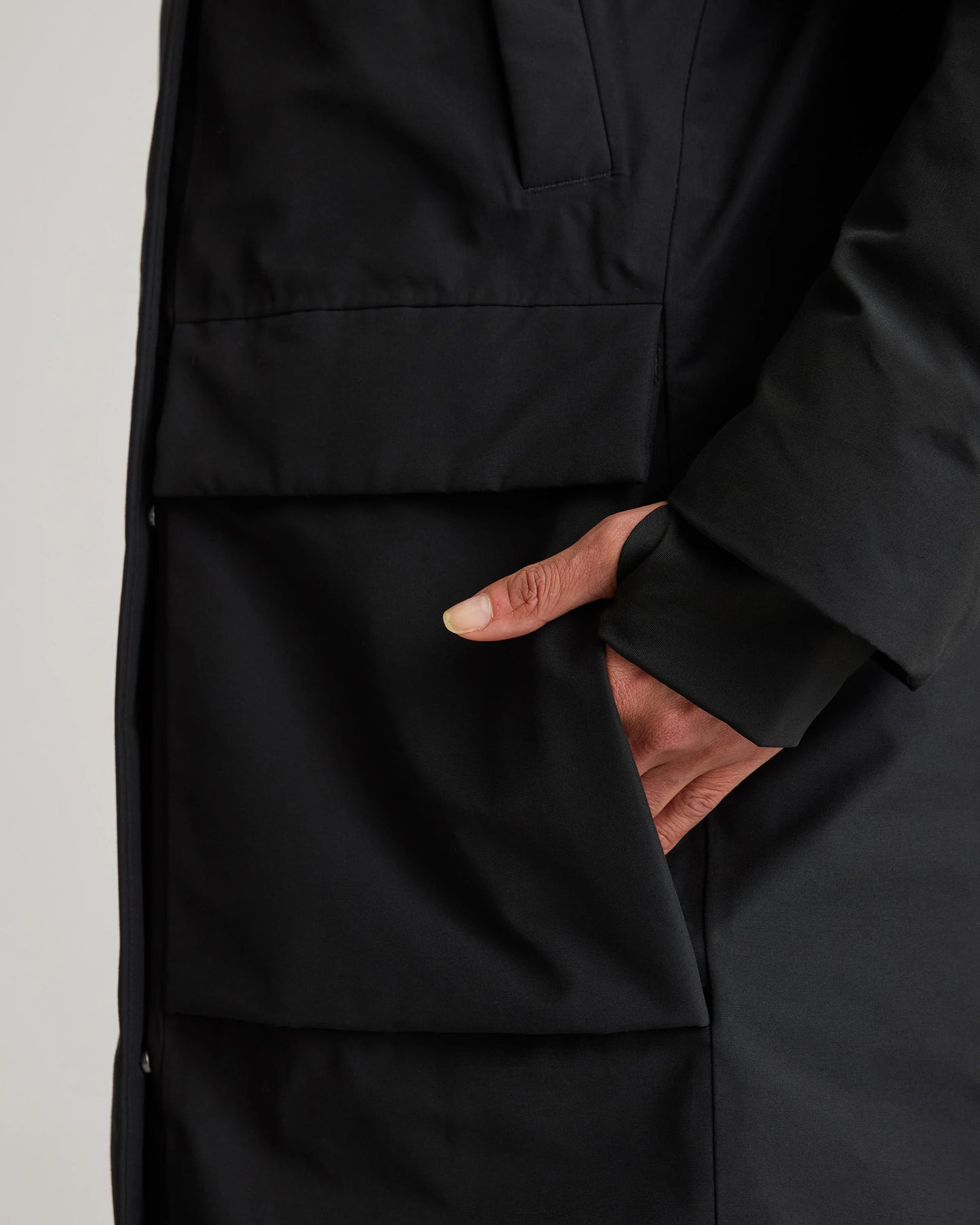 Responsible Down Hooded Long Parka - XS / Storm Blue