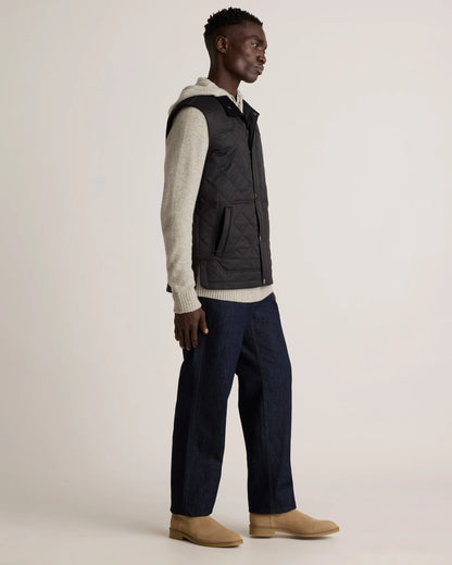 Featherless Quilted Vest - S / Black