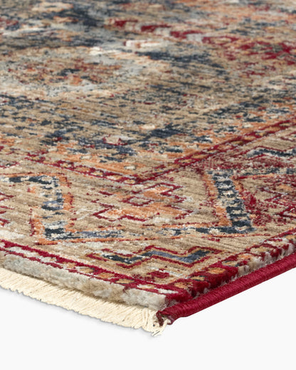 Thea Performance Rug - 5'3" x 7'10" / Rust/Navy