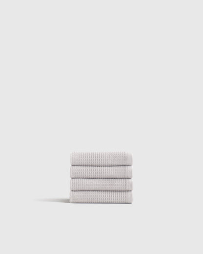 Turkish Waffle Terry Washcloth (Set of 4) - One Size / Ivory