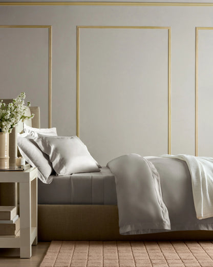 Signature Giza Cotton Sateen Duvet Cover Set - Twin / Sand