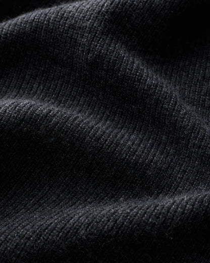 Mongolian Cashmere Sleeveless Midi Sweater Dress - XS / Black