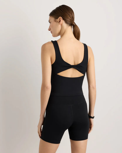 Power-Up Scoop Neck Bra Tank - XS / Classic White