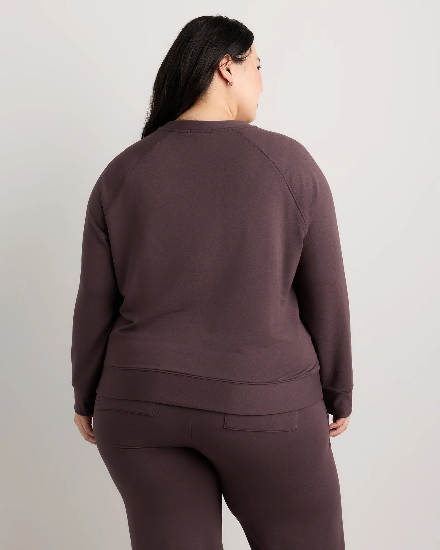 SuperSoft Fleece Crew - 1X / Dried Fig