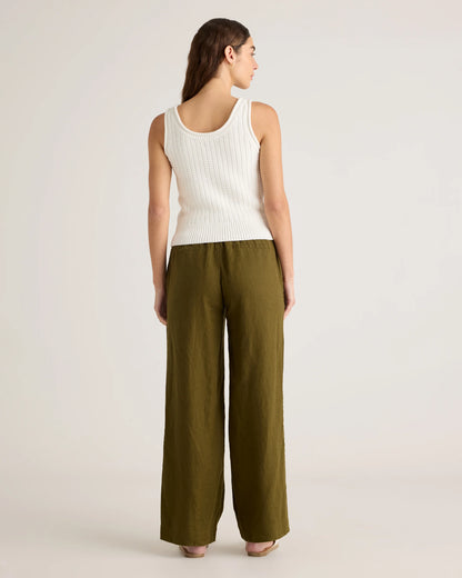 100% Organic Cotton Waffle Cropped Sweater Tank - XS / Heather Dove Grey