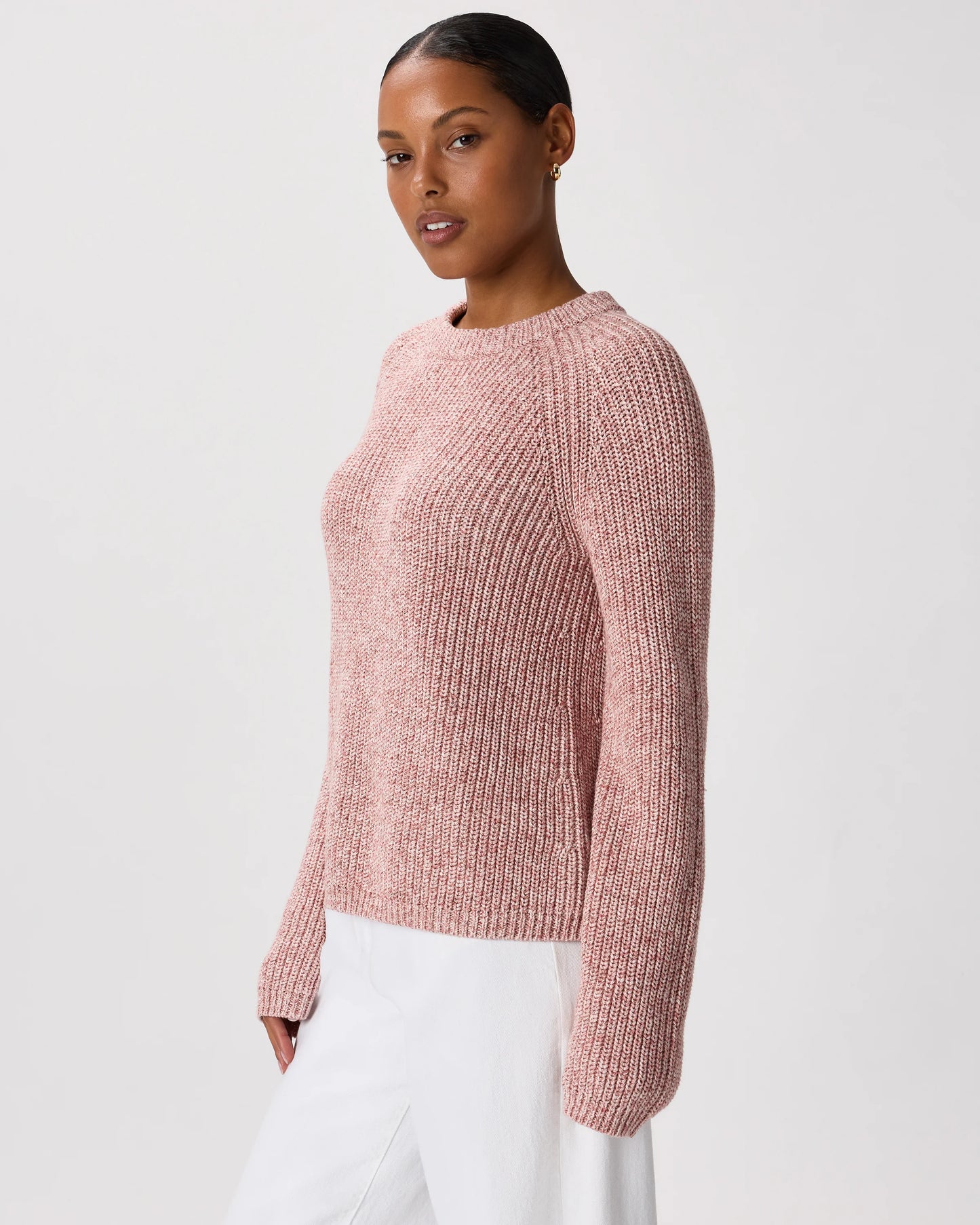 100% Organic Cotton Fisherman Crew Sweater - XS / Sapphire Blue