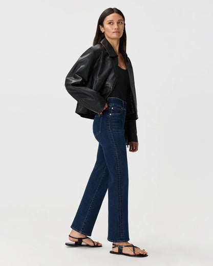Nina Stretch Pull-On Kick Flare Jeans - XS / Raven Black