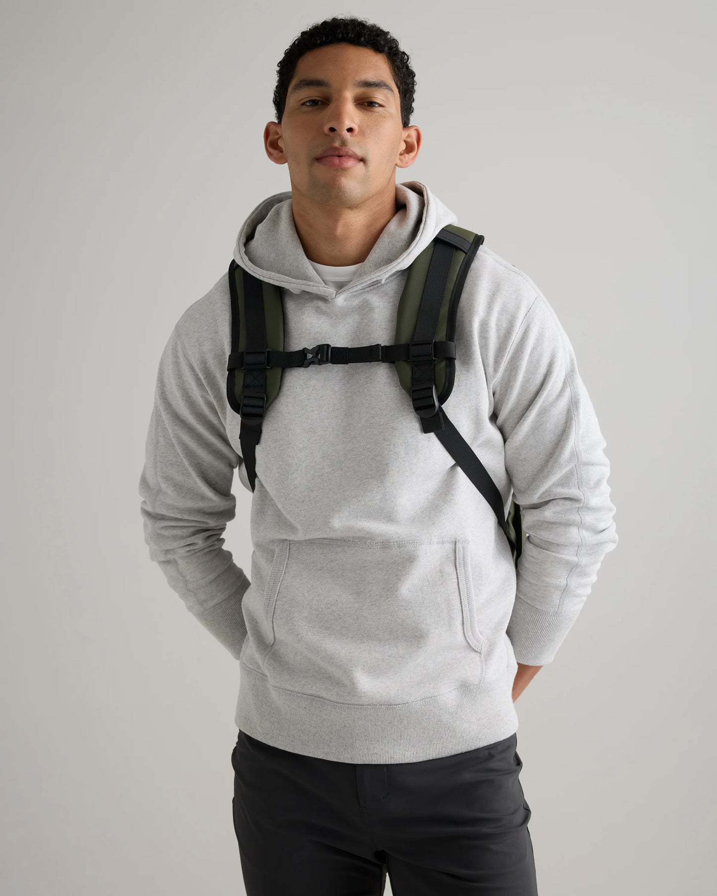 Weather Proof Roll-Top Backpack - One Size / Navy