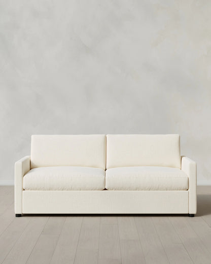 Brennan Sleeper Sofa in Performance Chenille Linen Blend - Queen / Snow