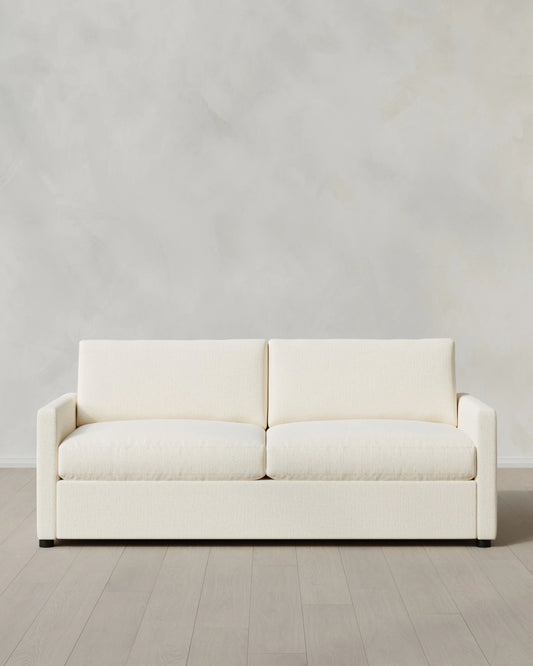 Brennan Sofa in Performance Chenille Linen Blend - 7ft / Snow