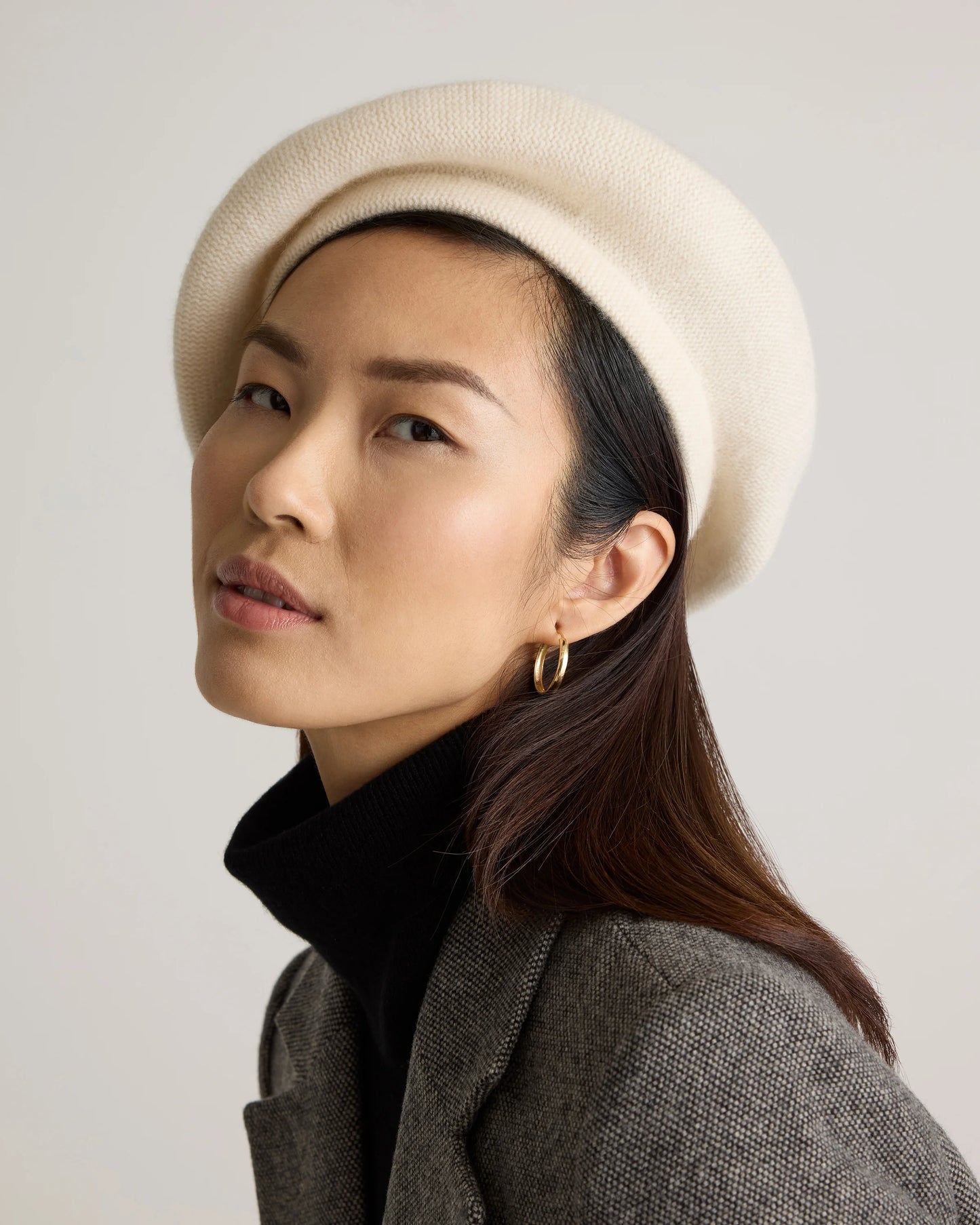 Mongolian Cashmere Beret - One Size / Varsity Red
