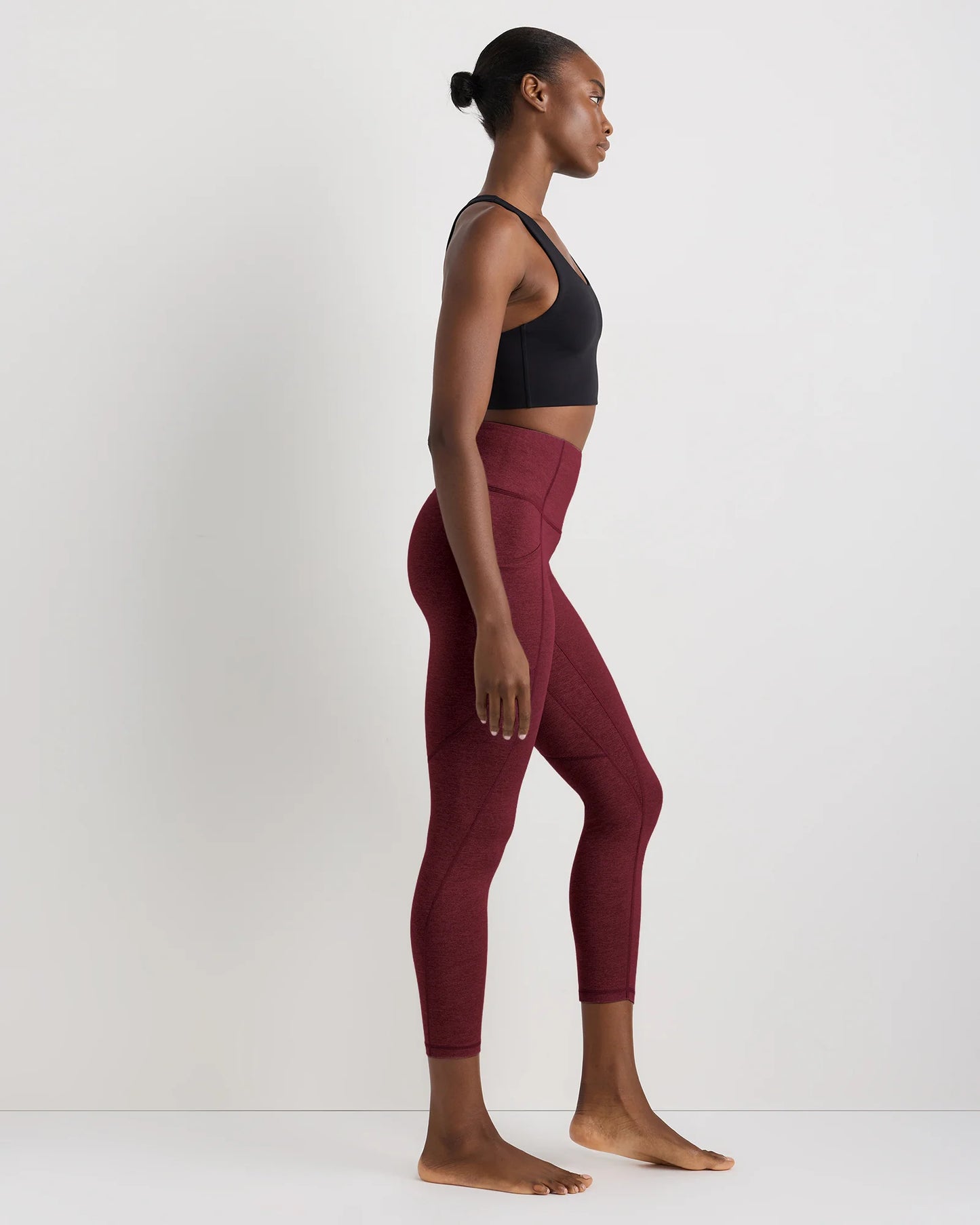 Ultra-Soft High-Rise Pocket Legging - XS / Heather Espresso