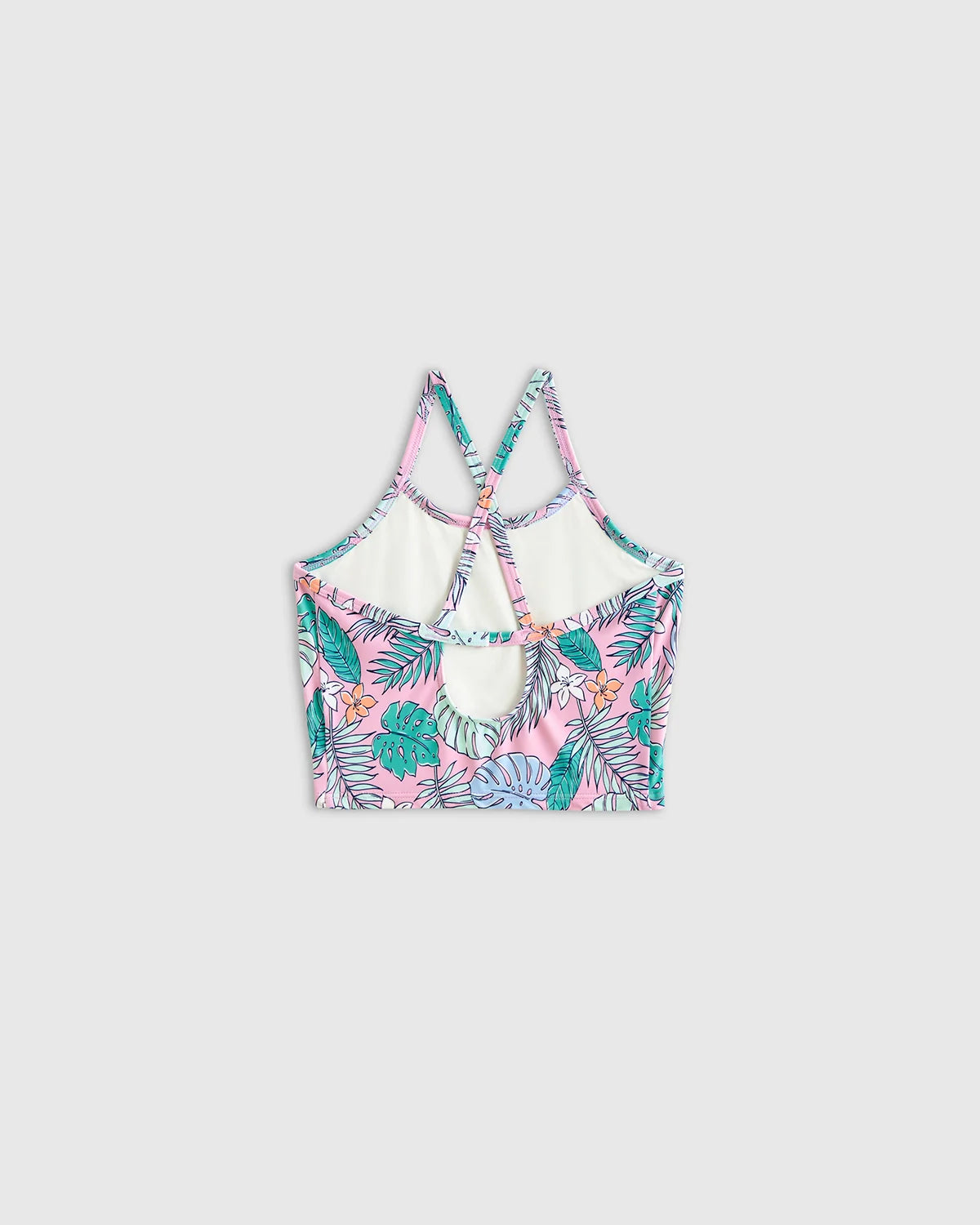 Tankini and Long Sleeve Raglan Rash Guard Set - 6 / Rainbow Stripe