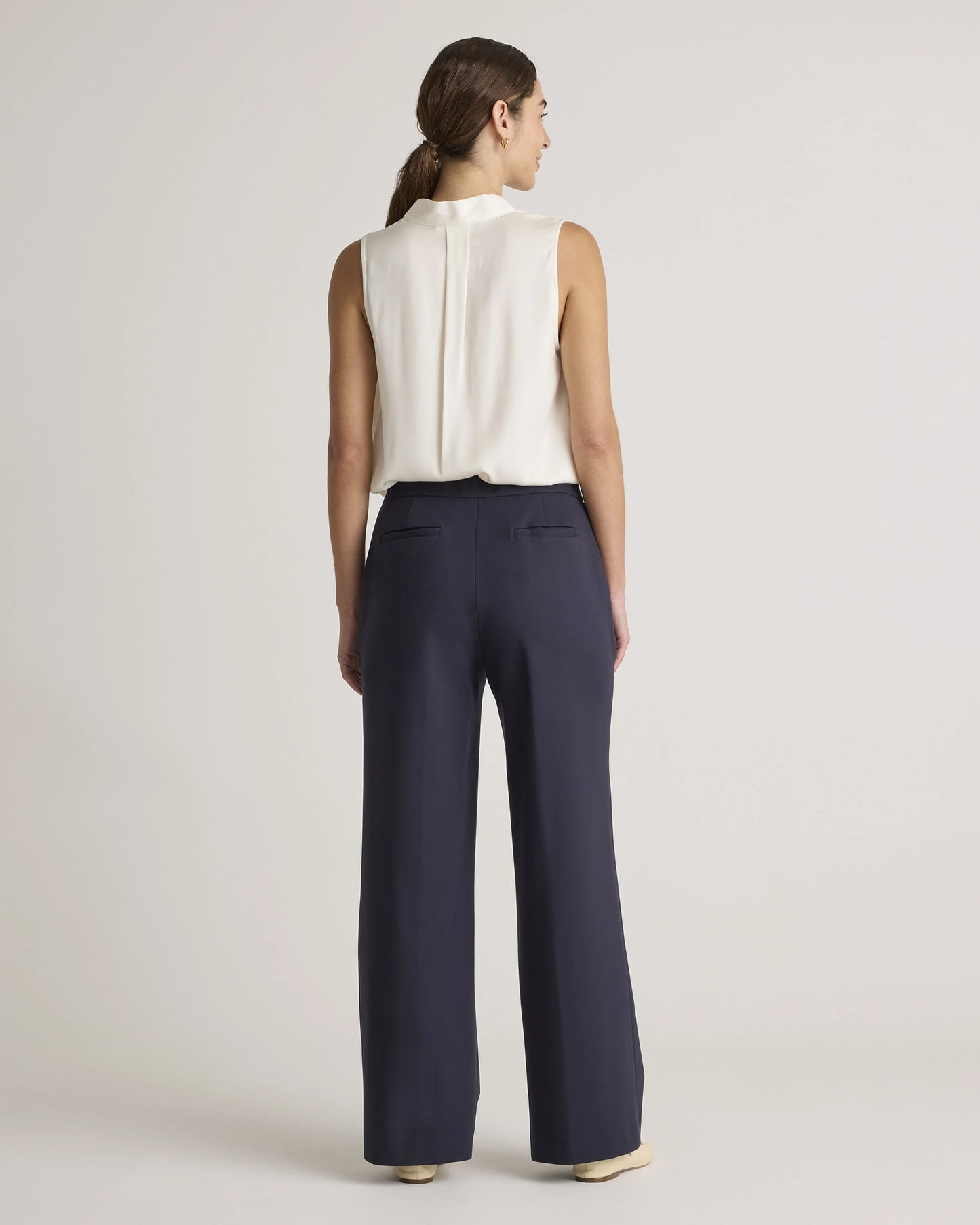 Ultra-Stretch Ponte Trouser - 0 / Navy