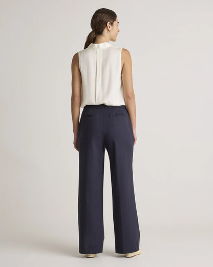 Ultra-Stretch Ponte Trouser - 0 / Navy