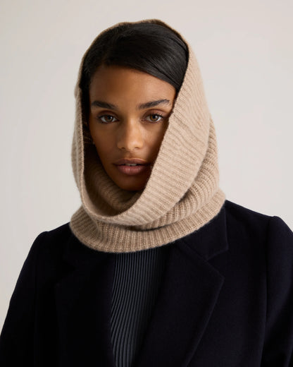 Mongolian Cashmere Snood - One Size / Ivory