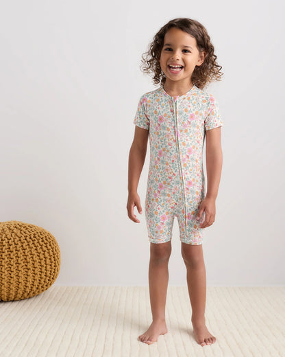 Bamboo Shortie Onesie Pajama - 2T / Sunshine