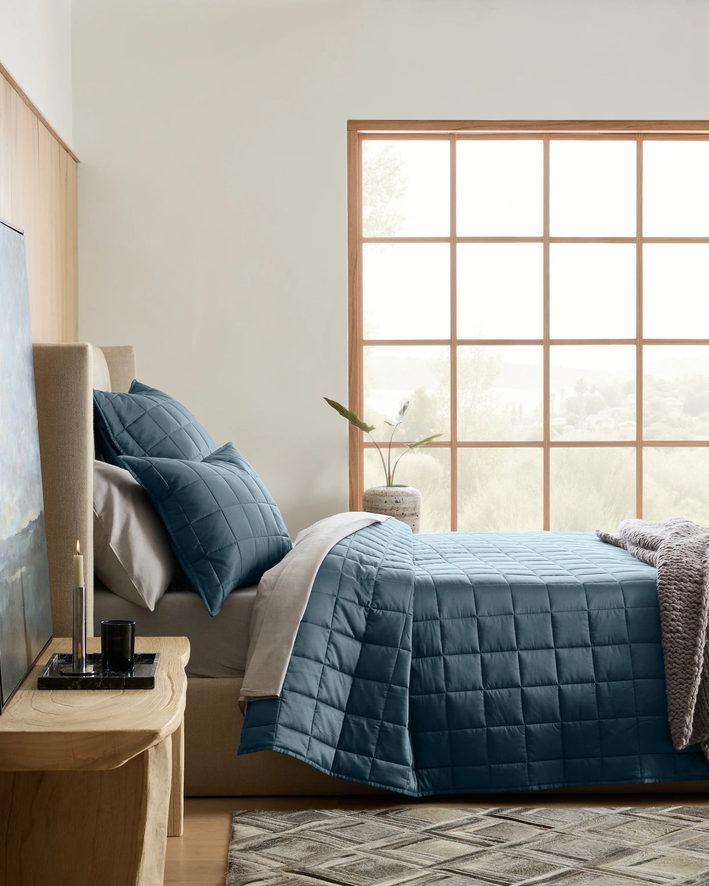 Bamboo Box Quilt - Twin / Sage