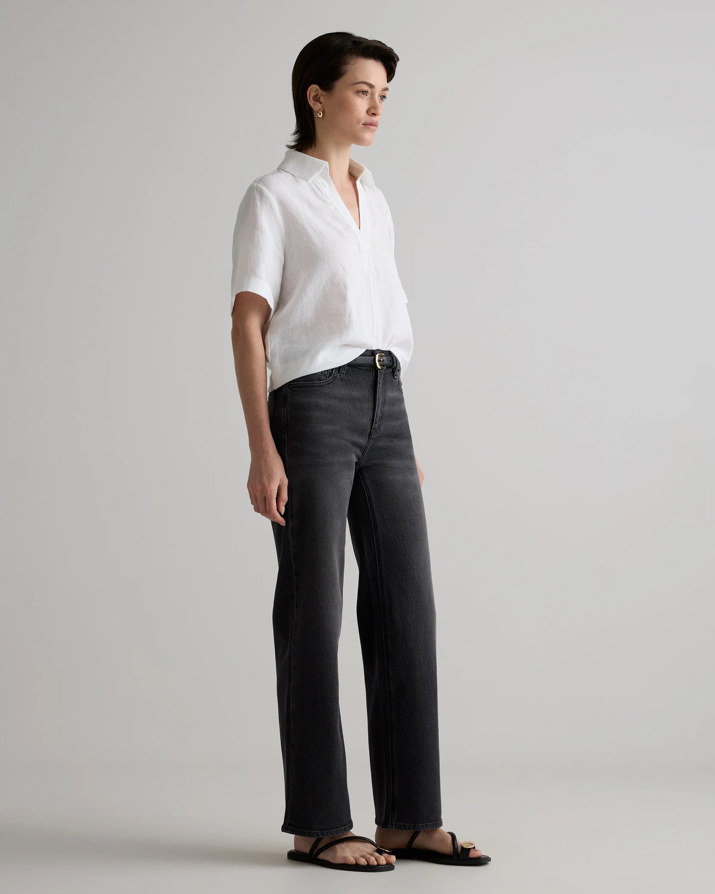 Bella Stretch Relaxed Straight Jeans - 24 / Atlantic Blue