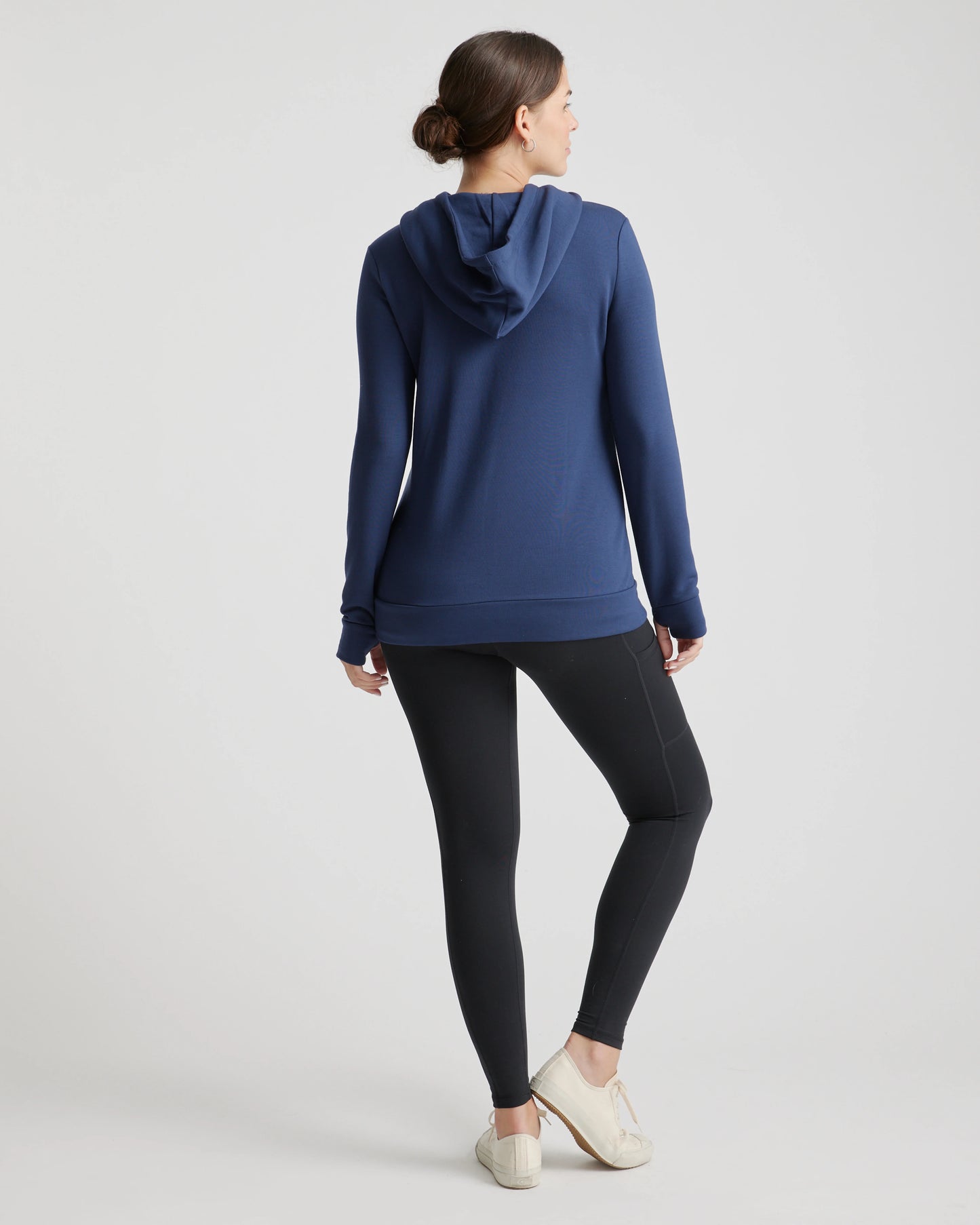 SuperSoft Fleece Maternity & Nursing Hoodie - XS / Off-White