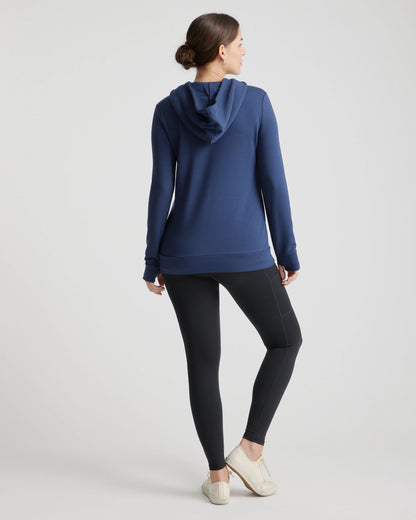 SuperSoft Fleece Maternity & Nursing Hoodie - XS / Off-White