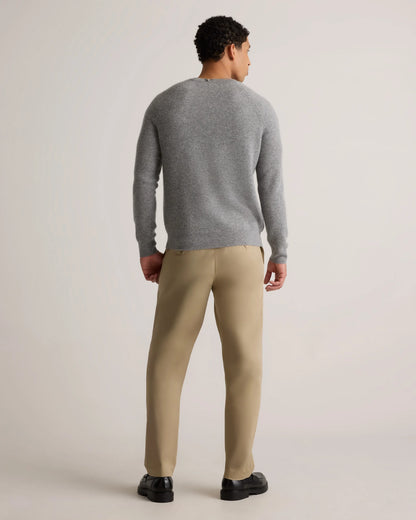 Mongolian Cashmere Waffle Sweatshirt - S / Faded Denim
